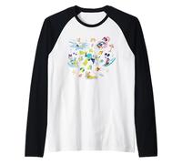 Disney Mickey & Friends Summer Beach Vacation Fun Coquette Camiseta Manga Raglan