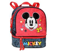 Disney Mickey Get Moving Mochila con porta merienda Multicolor 23x28x13 cms Poliéster 8,37L
