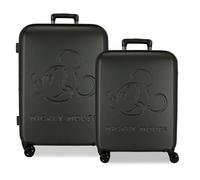 Disney Mickey Good Trip Juego de Maletas Negro 55/70 cms Rígido 5,65 kgs Cierre TSA ABS 5,65 kgs 136,61L Extensible Equipaje de Mano