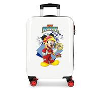 Disney, Mickey Joy Maleta de Cabina Multicolor 34x55x20 cms Rígida ABS Cierre combinación 32 L 2,5 Kgs 4 Ruedas Dobles Equipaje de Mano