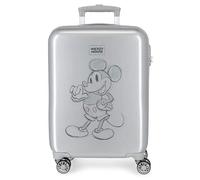 Disney Mickey Maleta de Cabina Gris 37x55x20 cms Rígida ABS Cierre de combinación Lateral 34L 2 kgs 4 Ruedas Dobles Equipaje de Mano