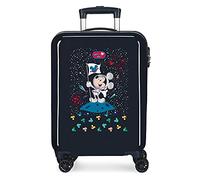 Disney Mickey Mickey on the Moon Maleta de cabina Azul 38x55x20 cms Rígida ABS Cierre de combinación lateral 34 2 kgs 4 Ruedas dobles Equipaje de Mano