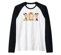 Disney Mickey & Minnie Chinese Happy Lunar New Year 2026 Camiseta Manga Raglan