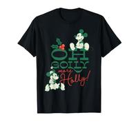 Disney Mickey & Minnie Christmas Oh Golly More Holly Holiday Camiseta