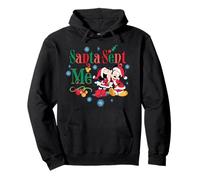 Disney Mickey & Minnie Christmas Santa Sent Me Holiday Sudadera con Capucha