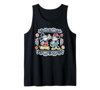 Disney Mickey & Minnie Fiesta Papel Picado Style Mexican Art Camiseta sin Mangas
