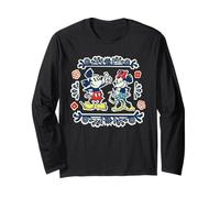 Disney Mickey & Minnie Fiesta Papel Picado Style Mexican Art Manga Larga