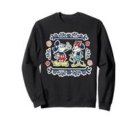 Disney Mickey & Minnie Fiesta Papel Picado Style Mexican Art Sudadera