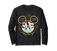 Disney Mickey & Minnie Happy New Year 2026 Cruise Vacation Manga Larga