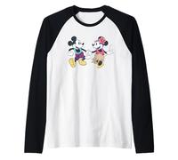 Disney Mickey & Minnie Hawaii Tropical Couples Trip Vacation Camiseta Manga Raglan