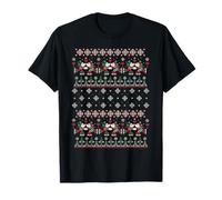 Disney Mickey & Minnie Ice Skating Ugly Christmas Sweater Camiseta