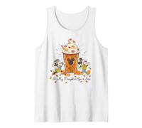 Disney Mickey & Minnie In My Pumpkin Spice Era Fall Coffee Camiseta sin Mangas