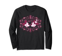 Disney Mickey & Minnie Love Blooms Valentine's Day Retro Manga Larga