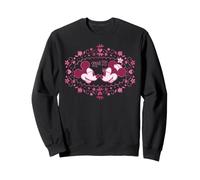 Disney Mickey & Minnie Love Blooms Valentine's Day Retro Sudadera