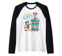 Disney Mickey & Minnie Magical Days & Lattes Coffee Lovers Camiseta Manga Raglan