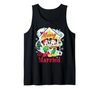Disney Mickey & Minnie Merry & Married Christmas Couples Camiseta sin Mangas