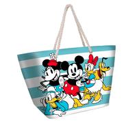 Disney mickey minnie mouse-bolsa de playa soleil, 52 x 37 cm, azul tog