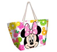 Disney mickey minnie mouse-bolsa de playa soleil, 52 x 37 cm, multicol