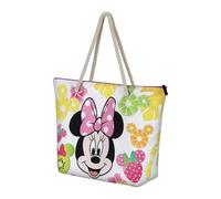 Disney mickey minnie mouse-bolsa de playa soleil, 52 x 37 cm, multicol
