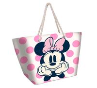 Disney mickey minnie mouse-bolsa de playa soleil, 52 x 37 cm, rosa dot