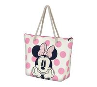 Disney Mickey Minnie Mouse-Bolsa de Playa Soleil, 52 x 37 cm, Rosa Dots