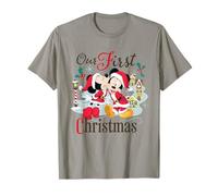 Disney Mickey & Minnie "Our First Christmas" Holiday Couples Camiseta
