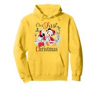 Disney Mickey & Minnie Our First Christmas Holiday Couples Sudadera con Capucha