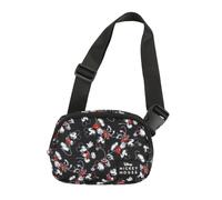 Disney Mickey & Minnie - Riñonera negra de 19 cm, DSY Mickey & Minnie, Talla unica