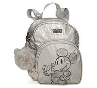 Disney Mickey Mochila de Paseo Gris 19x23x8 cms Poliéster 3,5L