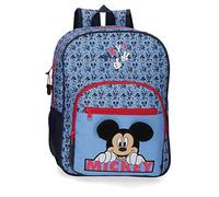 Disney Mickey Moods, Mochila 38cm Adaptable A Carro Niños, Rojo (Red), 30x38x12 Cms