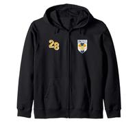 Disney Mickey Mouse #28 Soccer Sports Team Jersey Style Sudadera con Capucha