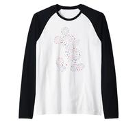 Disney Mickey Mouse 4th of July Fireworks Silhouette USA 250 Camiseta Manga Raglan