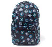 Disney mickey mouse all-over mickey & friends print backpack, grey moc