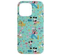 Disney Mickey Mouse and Friends Retro Spring Easter Pattern Carcasa para iPhone 14 Pro Max