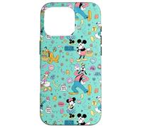 Disney Mickey Mouse and Friends Retro Spring Easter Pattern Carcasa para iPhone 16 Pro