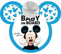 Disney Mickey Mouse Baby Sign coche Baby On Board Azul Blanco Bebé