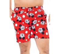 Disney Mickey Mouse Bañador Hombre | Traje de Baño Hombre Verano | | Rojo S