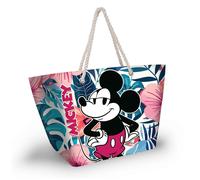Disney Mickey Mouse Blossom-Bolsa de Playa Soleil, Multicolor, 52 x 37 cm