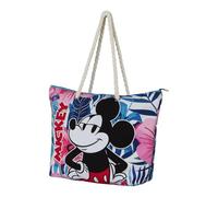 Disney Mickey Mouse Blossom-Bolsa de Playa Soleil, Multicolor, 52 x 37 cm