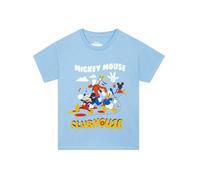 Disney Mickey Mouse Clubhouse Ropa Niño, Donald Duck & Goofy Camiseta Niño, Manga Corta Cuello Redondo, Azul 3-4 Años