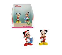 Disney-Mickey Mouse con Minnie Mouse navidad (Bullyland)