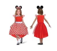 Disney Mouse Disfraz Minnie Rojo Classic T. 3-4 Años, Multicolor, (LIRAGRAM 361-129399MEU_0192995138889)