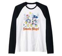 Disney Mickey Mouse & Donald Duck Road Trip Snack Stop! Camiseta Manga Raglan
