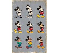 Disney Mickey Mouse Evolution Póster (Tamaño Grande), Multicolor
