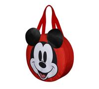 Disney Mickey Mouse Face-Bolsa de Playa Jumbo, Negro, 53 x 50 cm, Capacidad 42 L