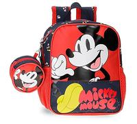 Disney Mickey Mouse Fashion Mochila Preescolar adaptable Multicolor 21x25x10 cms Microfibra 5,25L