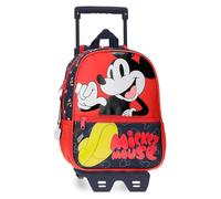 Disney Mickey Mouse Fashion Mochila Preescolar con Carro Multicolor 23x28x10 cms Microfibra 6,44L