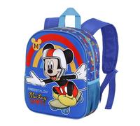 Disney Mickey Mouse Freestyle-Mochila 3D Pequeña, Azul, 26 x 31 cm, Capacidad 8,5 L