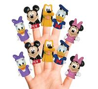 Disney Mickey Mouse & Friends - Marionetas de baño, 10 unidades, juguetes de baño, rellenos de cesta de Pascua, regalos de Pascua