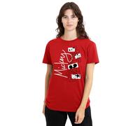 mandarin creative ltd Camiseta para Mujer con Formas geométricas de Mickey Mouse, Color Rojo, Talla XXL, Rosso, XXL